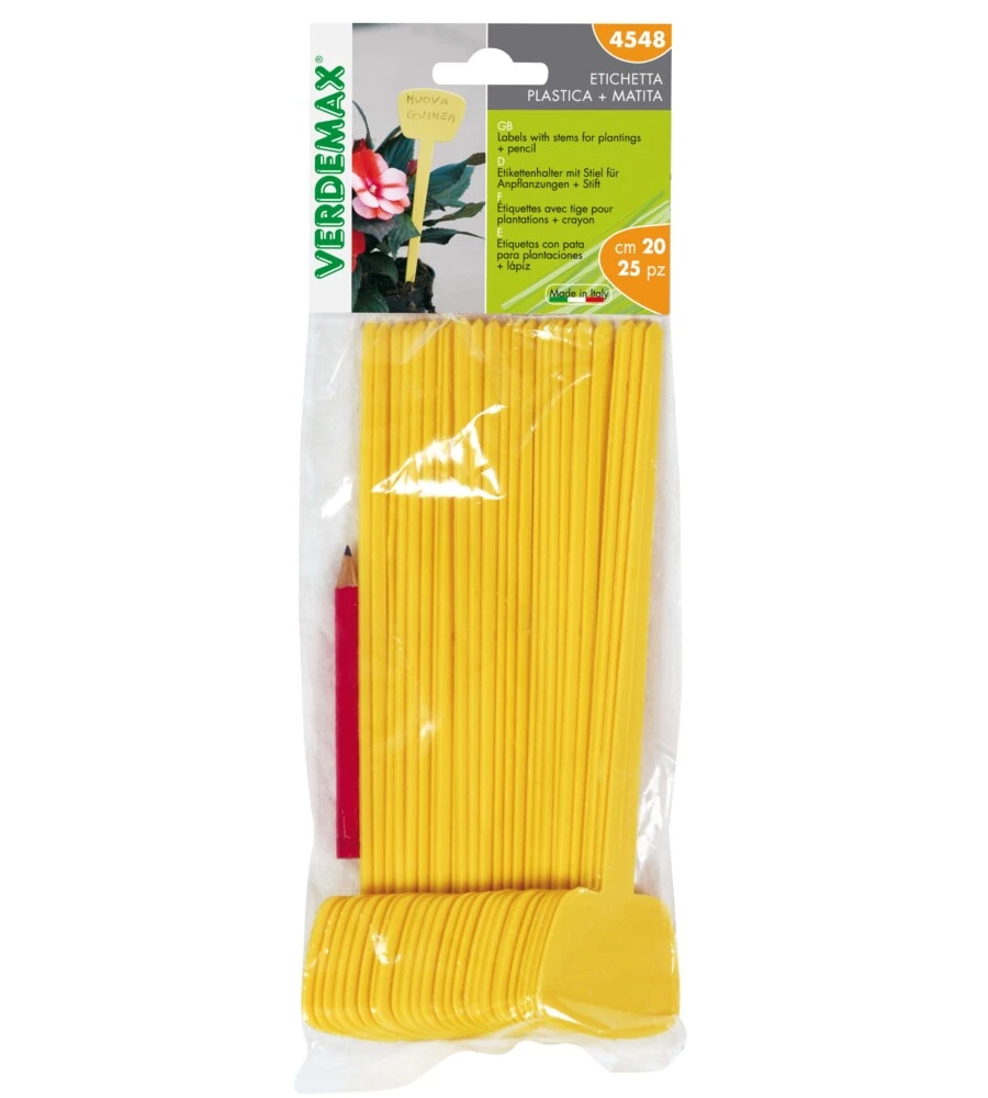ETICHETTA DIRITTA CON GAMBO BUSTA 5 PEZZI